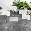 10 Pack Heart Shape Table Number Holder |Gold