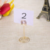 10 Pack Round/ Star Shape Table Number Holder | Gold