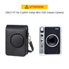 Fujifilm Instax Mini EVO Case | Hybrid Camera Protective PU Leather Carrying Case with Adjustable Shoulder Strap |-Brown