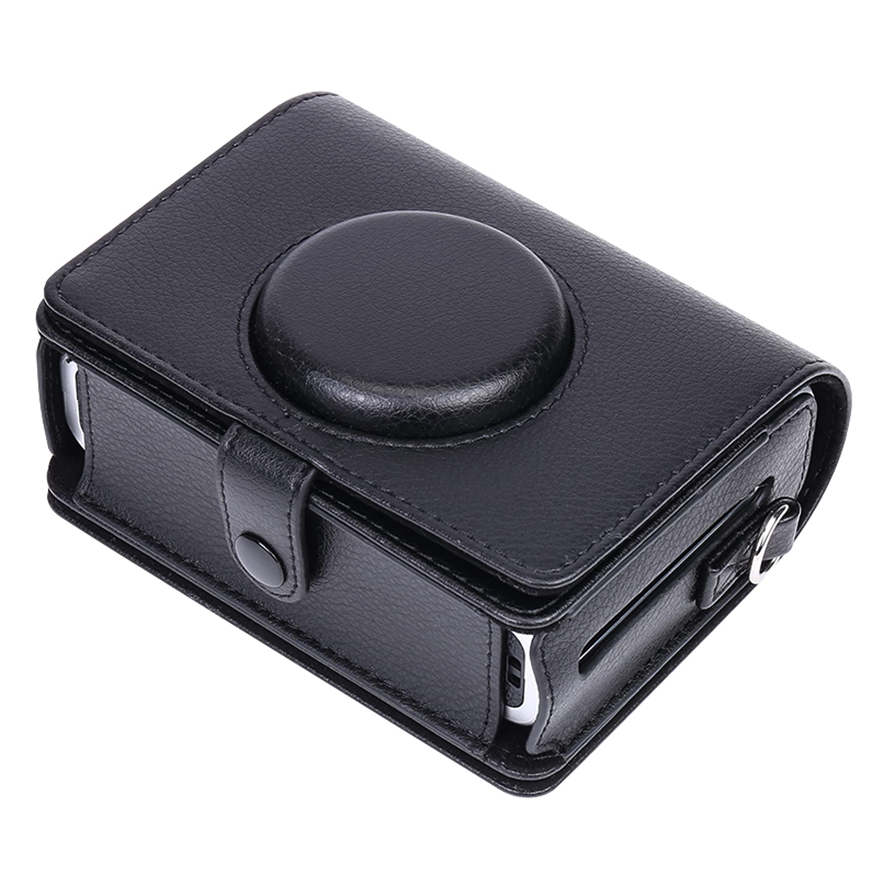 Fujifilm Instax Mini EVO Case | Hybrid Camera Protective PU Leather Carrying Case with Adjustable Shoulder Strap |-Brown