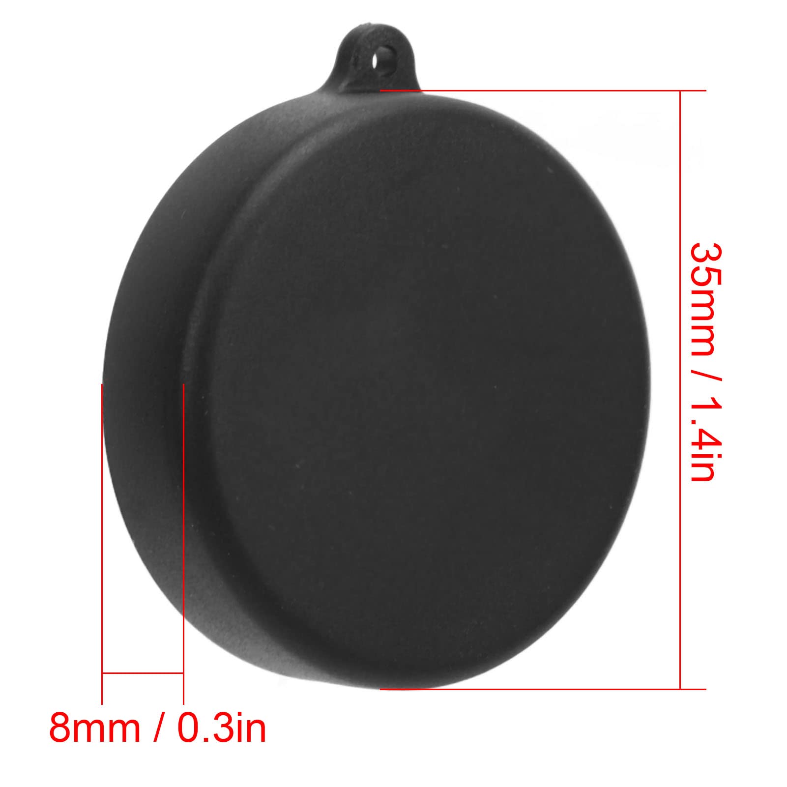Camera Lens Cap Lens Protector for DJI OSMO Action 3 |Plastic Lens Dust Cover - Black
