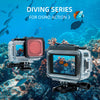 Waterproof Housing Case Compatible with DJI Osmo Action 3 - Black