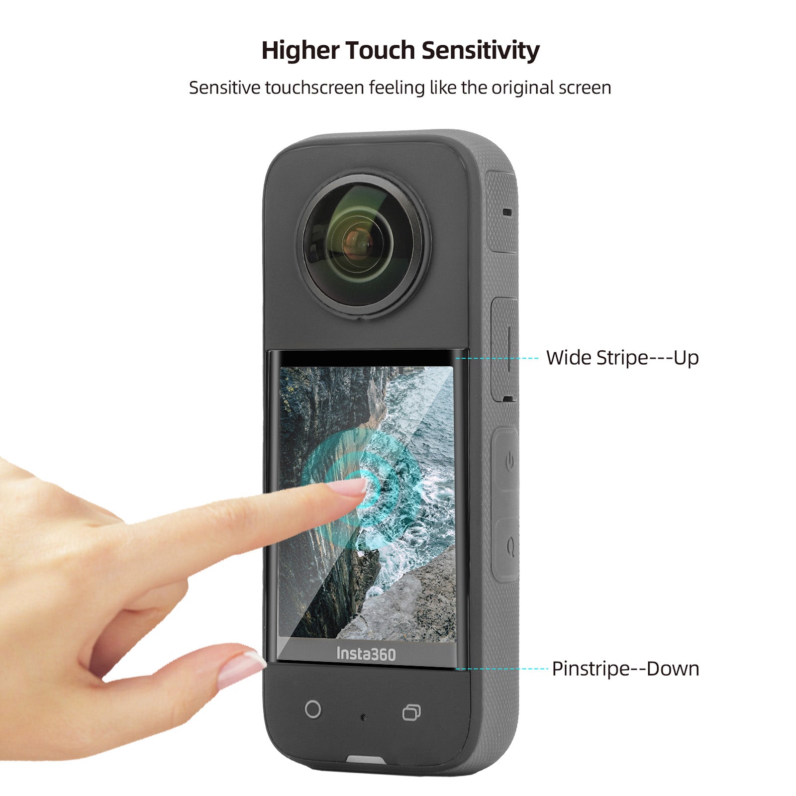Insta360 ONE X3 Accessories Kit - Silicone Protective Case & lens Caps- Camera Housing Frame with 1/4