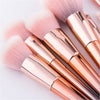 Professional Gradient Color 8Pcs Plating Handle Makeup Brush Set