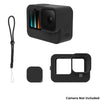 Protective Silicone Case for GoPro Hero 10 Black /Hero 9 Black Anti-Fall Silicone Case Protector Cover Black