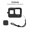 Protective Silicone Case for GoPro Hero 10 Black /Hero 9 Black Anti-Fall Silicone Case Protector Cover Black