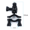 Bike Camera Mount 360° Rotating Motorcycle Mount Handlebar Clamp for Insta360 One X2/One R/GoPro Hero/GoPro Max/Fusion/Osmo Action Camera Double Ball Handlebar Mount for Action Camera
