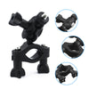 Bike Camera Mount 360° Rotating Motorcycle Mount Handlebar Clamp for Insta360 One X2/One R/GoPro Hero/GoPro Max/Fusion/Osmo Action Camera Double Ball Handlebar Mount for Action Camera