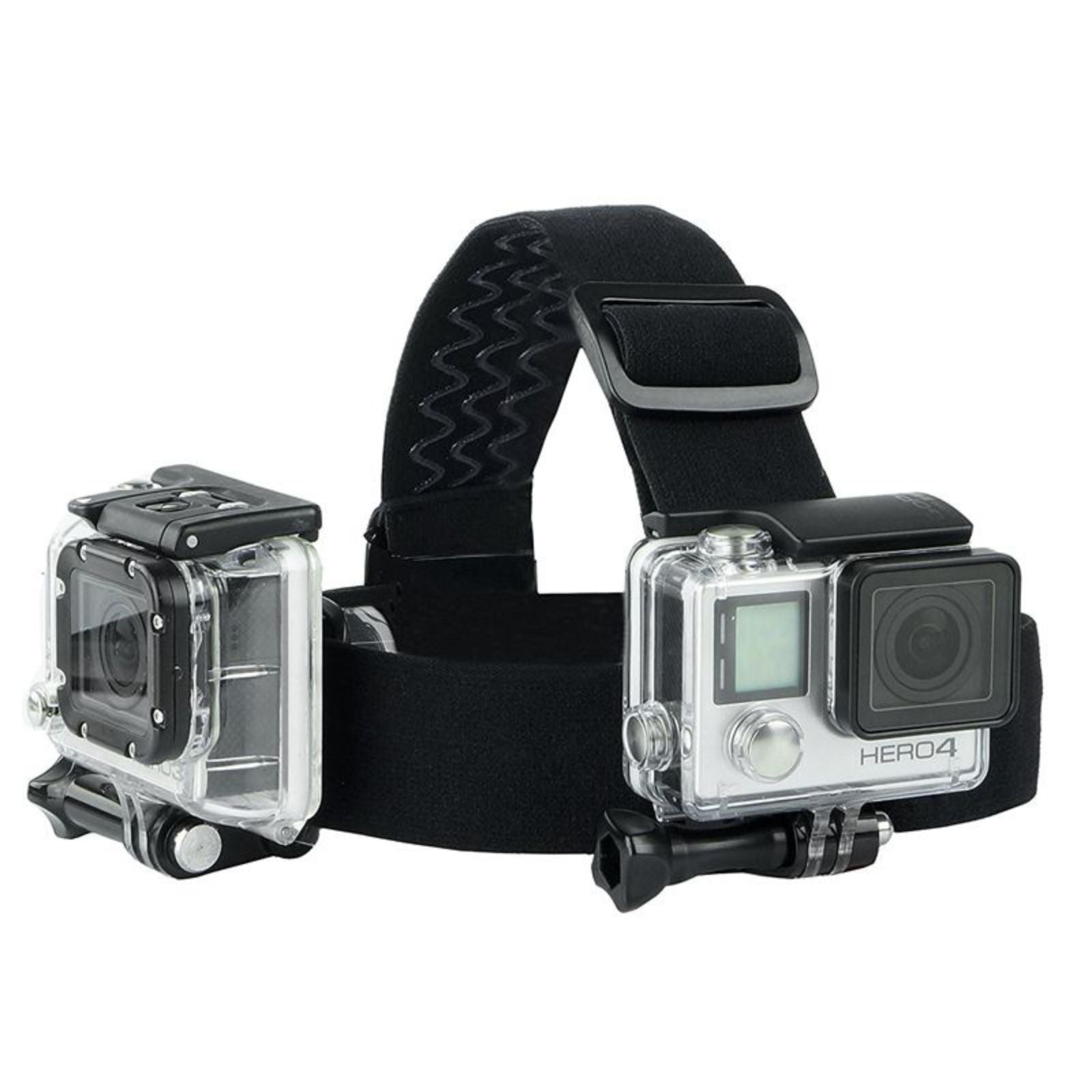 Replacement Head & Backpack Mount Bundle for GoPro Hero 10, Hero 9, Hero 8, Hero 7, SJCAM, YI DJI Osmo Action Cameras