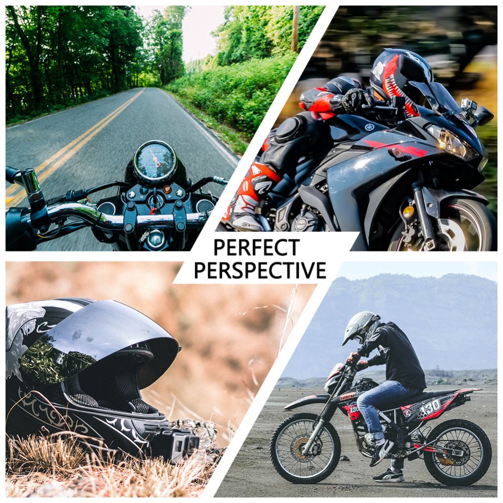 Motorcycle Helmet Mount Kit for Gopro Hero 11/ 10/9/8/7/6/5 for SJCAM, for YI, for Osmo Action Insta360 Action Cameras Accessories and More