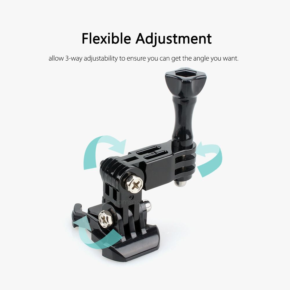Motorcycle Helmet Mount Kit for Gopro Hero 11/ 10/9/8/7/6/5 for SJCAM, for YI, for Osmo Action Insta360 Action Cameras Accessories and More