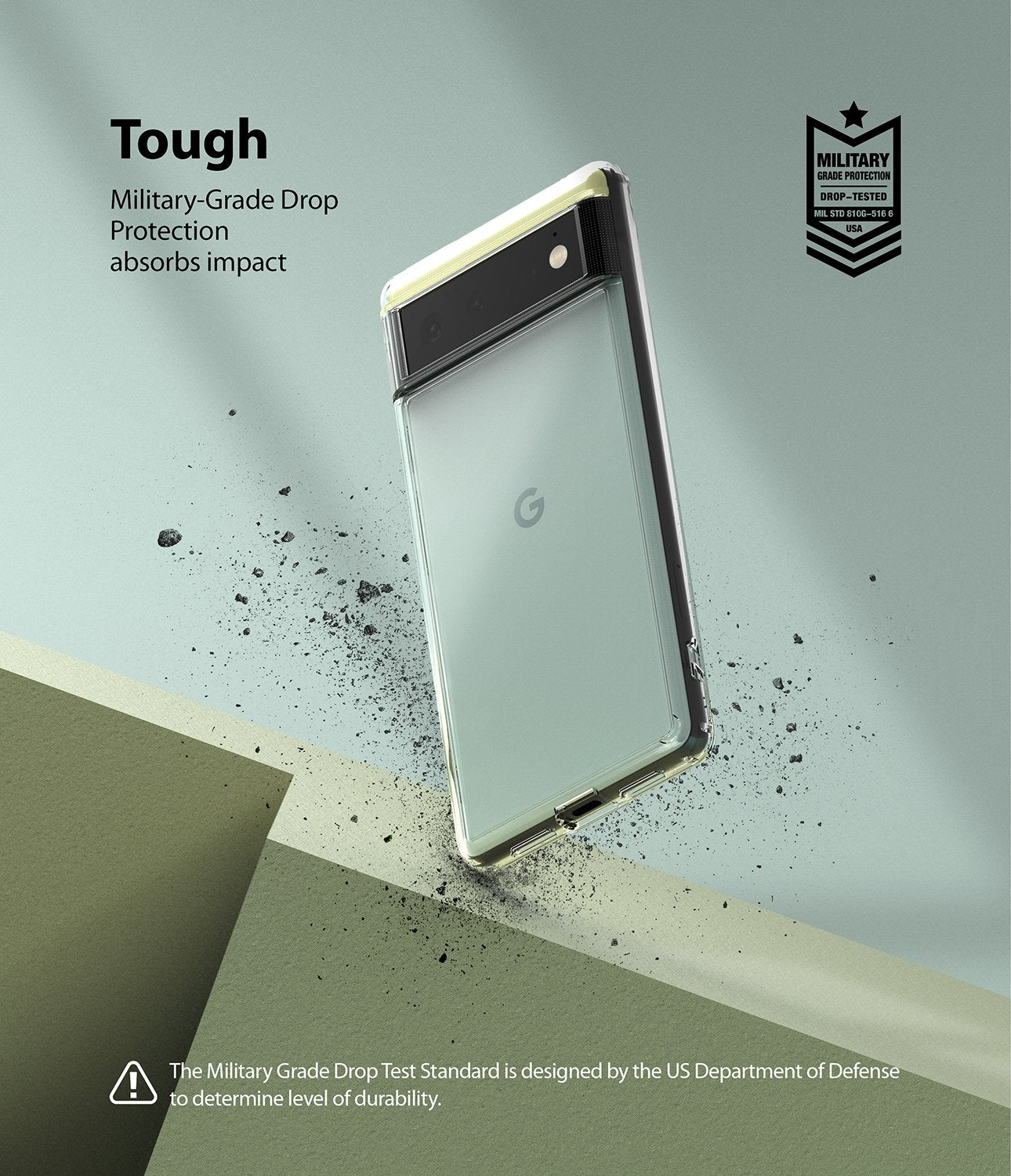 Google Pixel 6 Case Cover| Fusion Magnetic Series| Clear