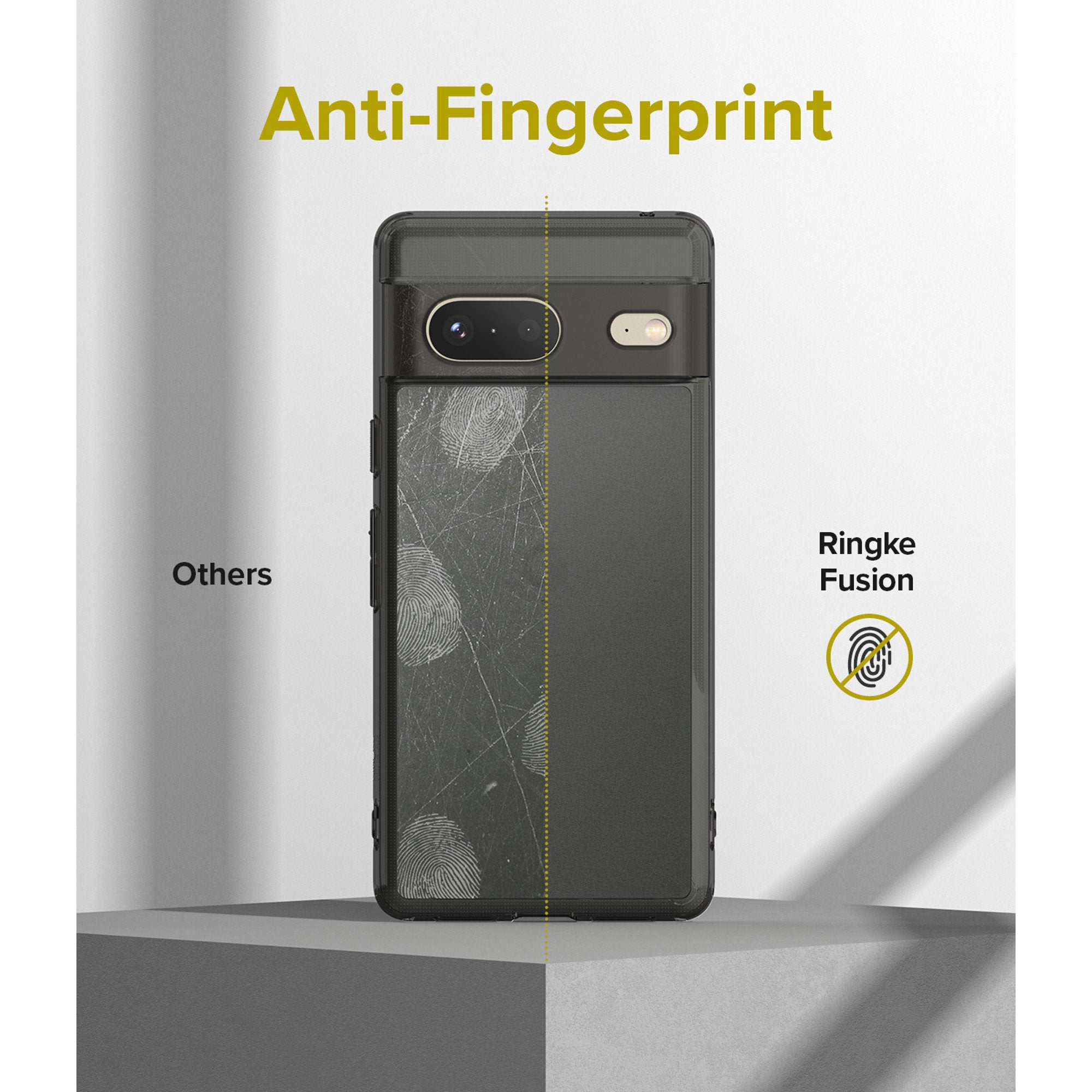 Google Pixel 7 Case Cover| Fusion Series| Matte Smoke Black