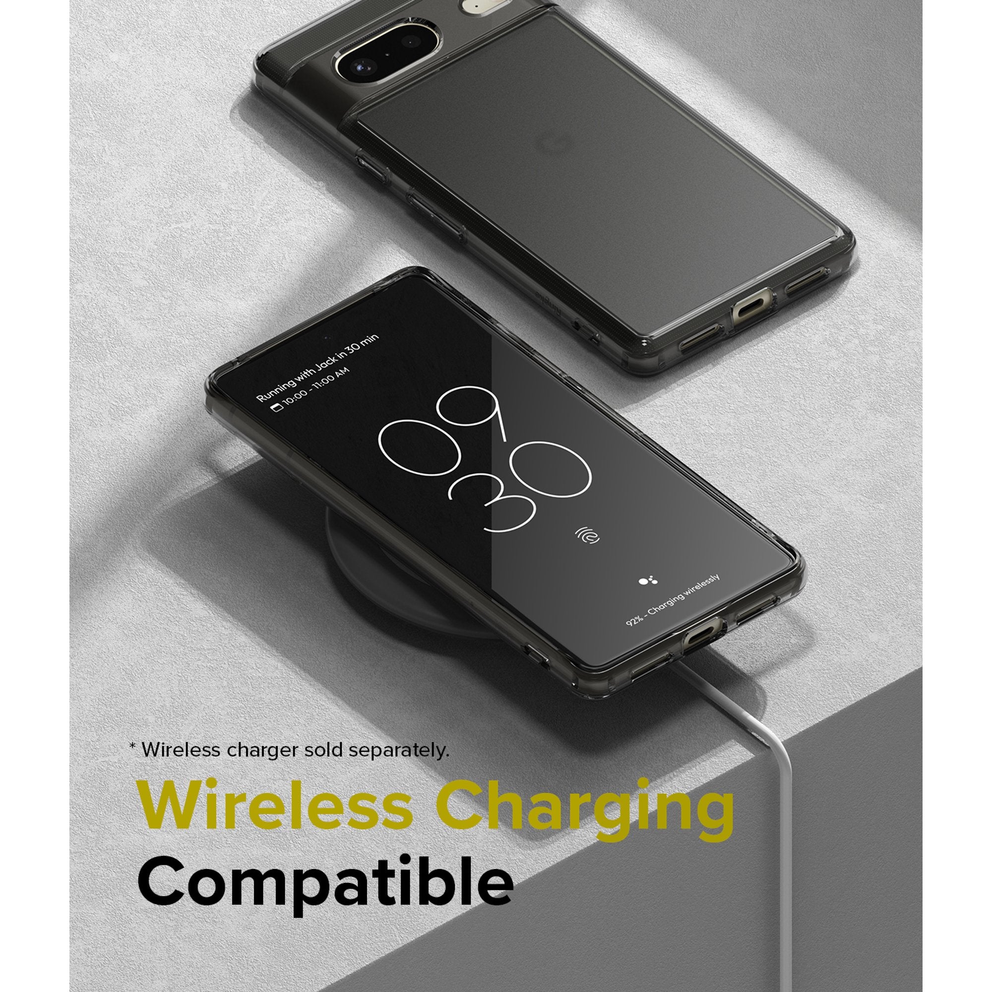 Google Pixel 7 Case Cover| Fusion Series| Matte Smoke Black