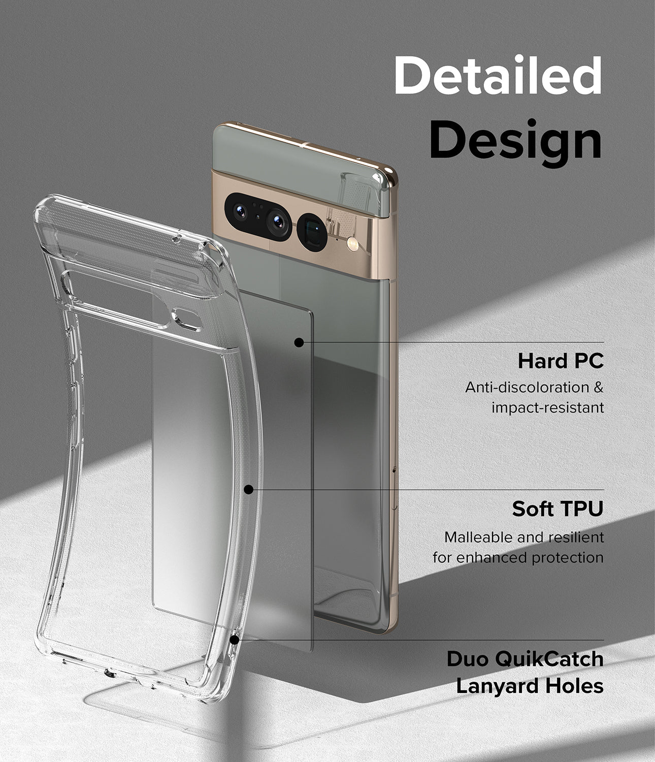 Google Pixel 7 Pro Case Cover| Fusion Series| Matte Clear