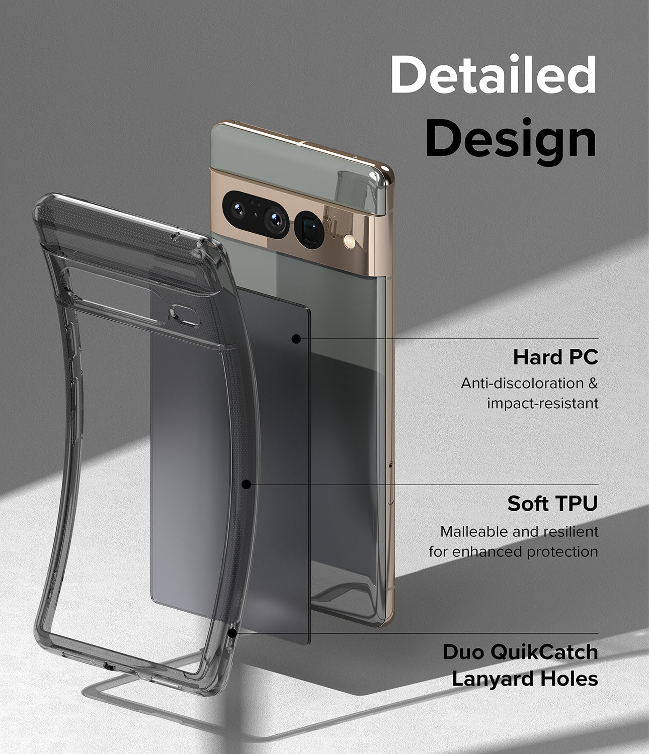 Google Pixel 7 Pro Case Cover| Fusion Series| Matte Clear