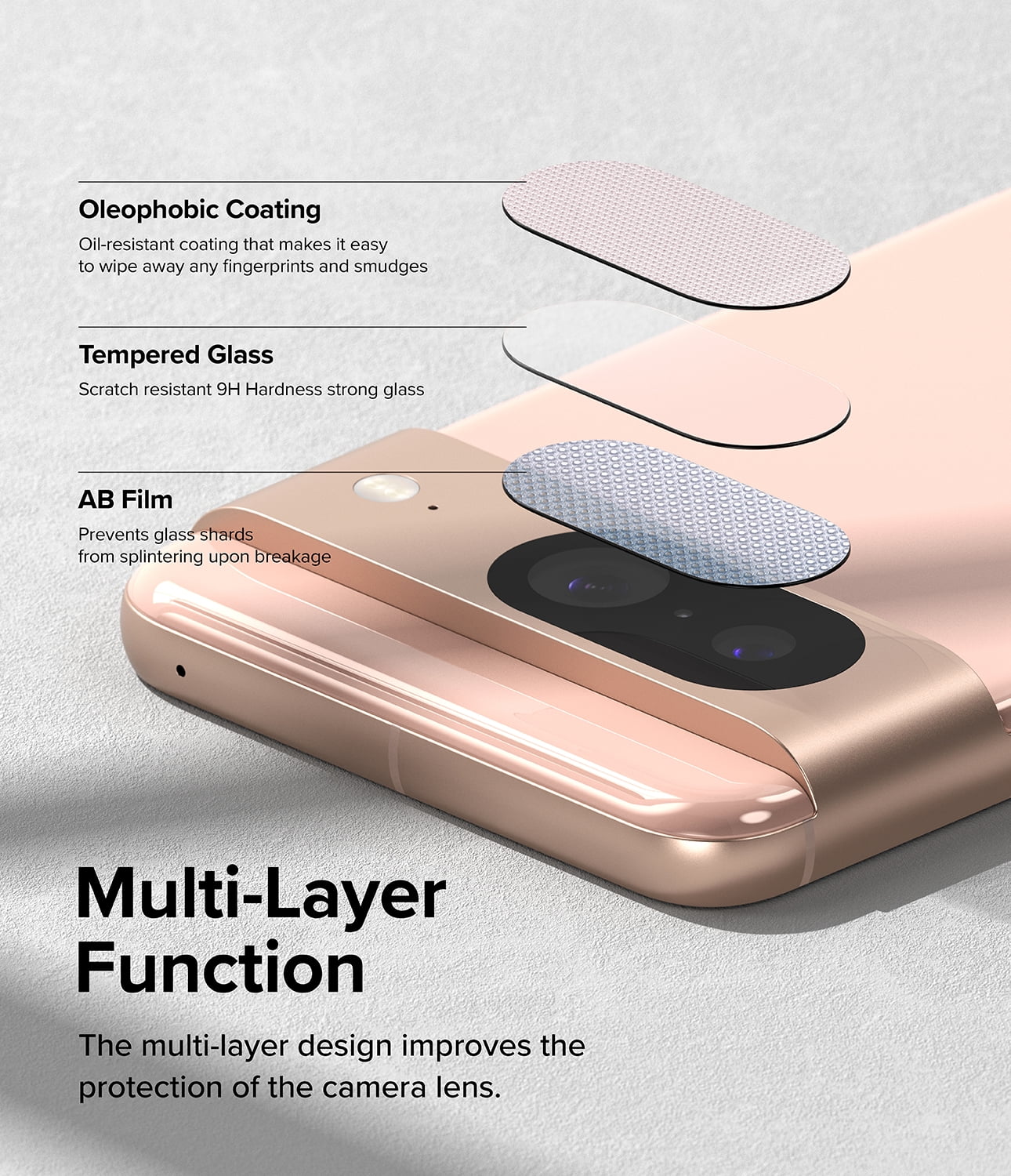 Google Pixel 8 Lens Protector | Camera Protector Glass | 3 Pack