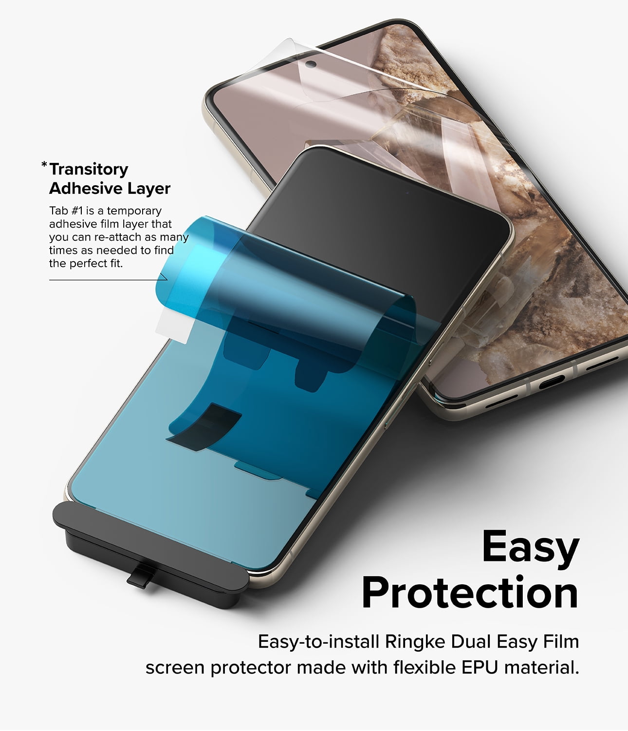 Google Pixel 8 Pro Screen Protector | Dual Easy Film | 2 Pack