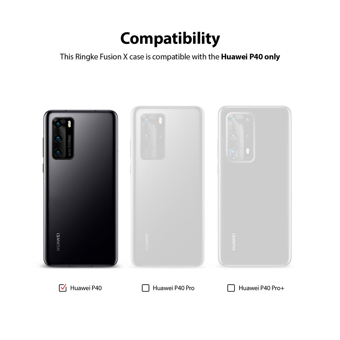 Huawei P40 Ringke Fusion X Case Green