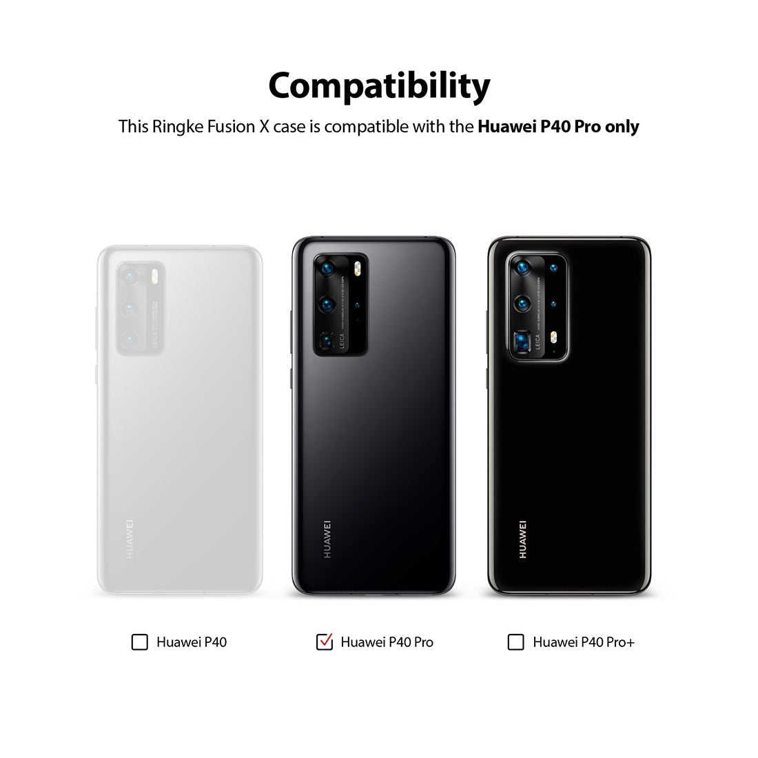 Huawei P40 Pro Ringke Fusion X Case Green