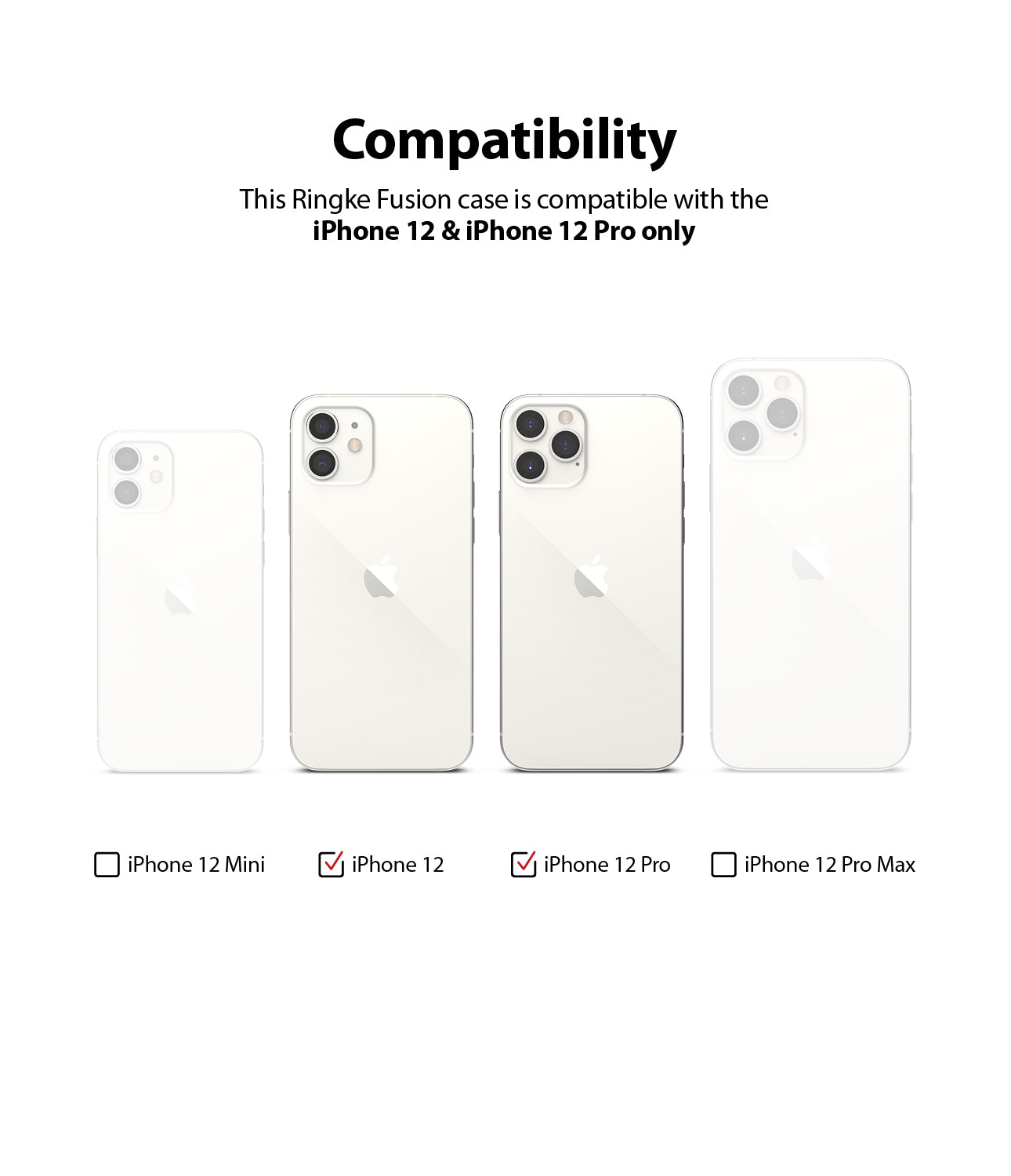Ringke Fusion Case for iphone 12 pro max clear