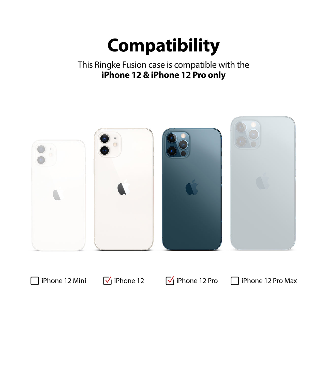 Ringke Fusion Case for iphone 12 pro max matte clear