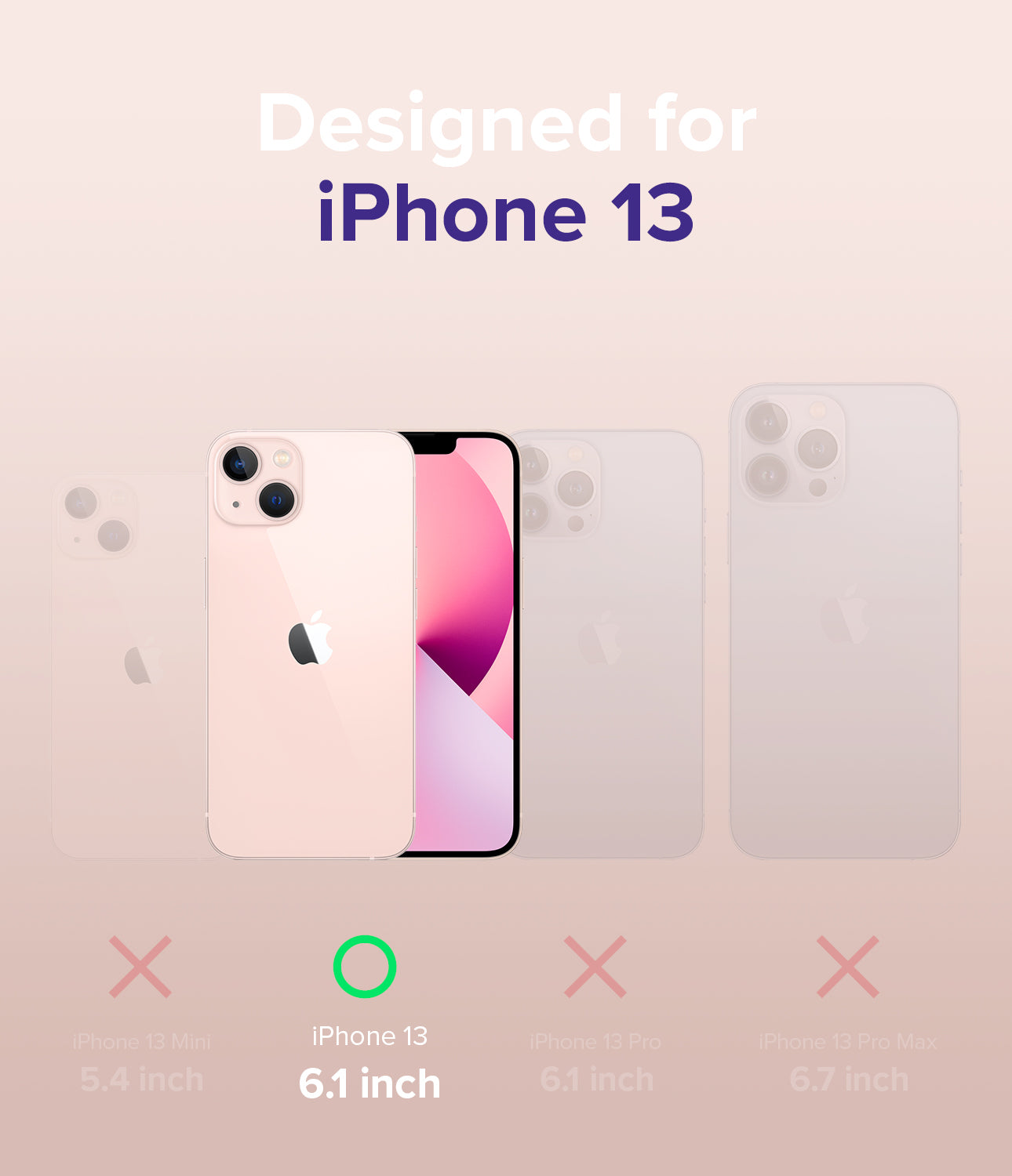 Apple iPhone 13 Case Cover| Fusion Series| Smoke Black