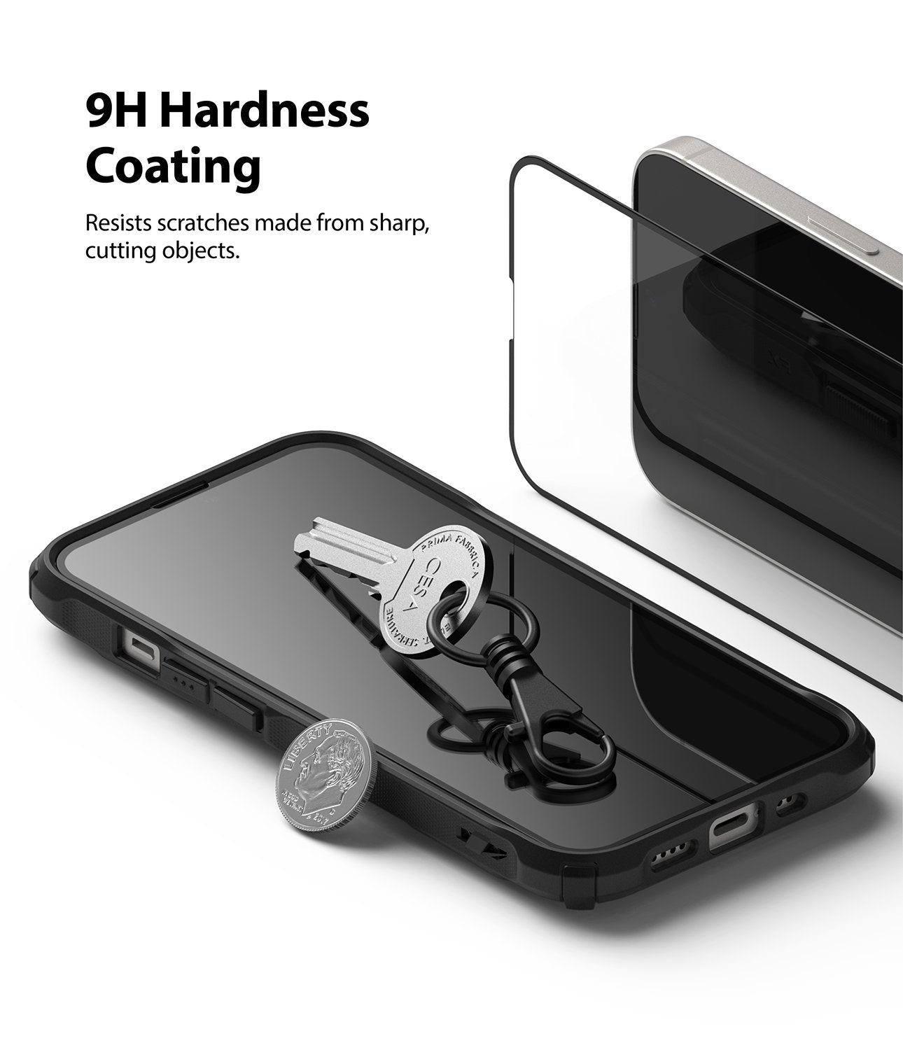 Apple iPhone 13 mini Screen Protector| Invisible Defender Full Coverage| Black