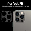 Apple iPhone 13 Pro /Apple iPhone 13 Pro Max Camera Lens Protector| Aluminum Frame Tough Camera Protective with Glass Lens Cover |