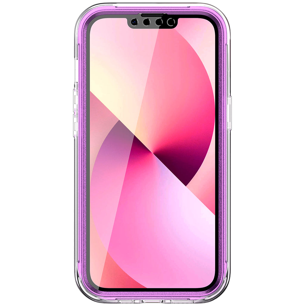 Apple iPhone 13 Pro Case | Marble Shockproof Bumper Stylish Slim Phone Cases | Purple Marble