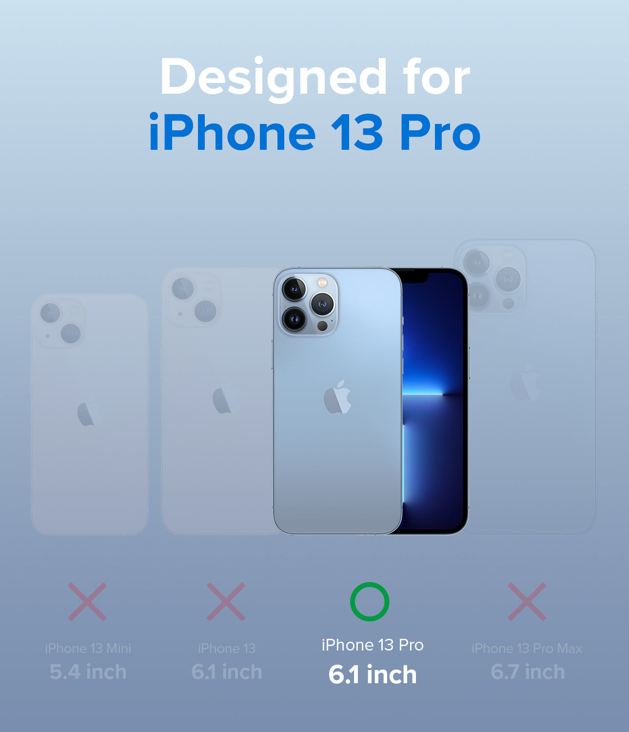 Apple Iphone 13 Pro Case Cover| Fusion Series| Clear