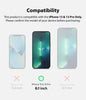 Apple iPhone 13 / Apple iPhone 13 Pro Screen Protector| Dual Easy Matte| 2 Pack