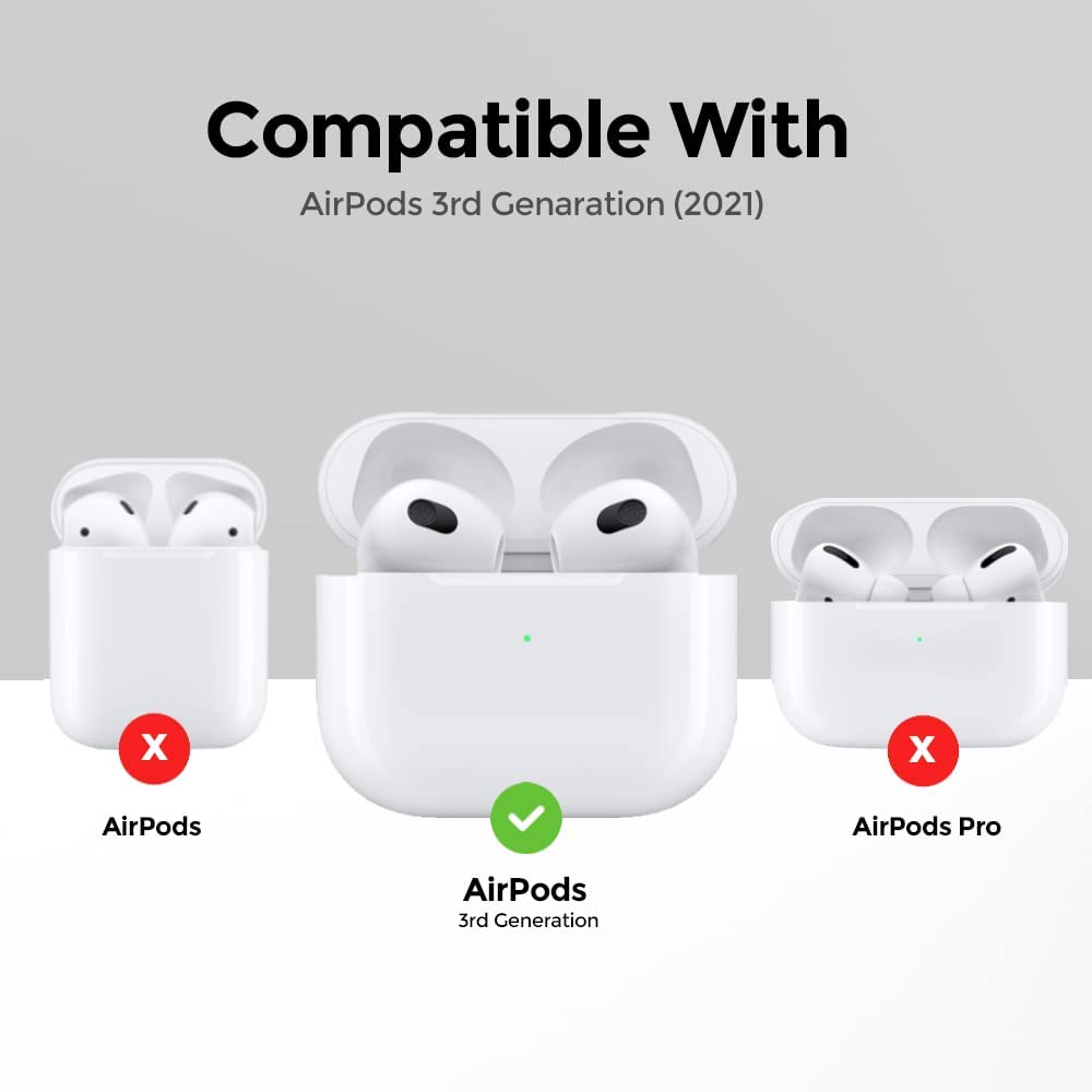 Apple iPhone 13 Pro Max Case+ Air Pods 3rd Generation Case | Marble Shockproof Bumper Stylish Slim Phone Cases | Blue