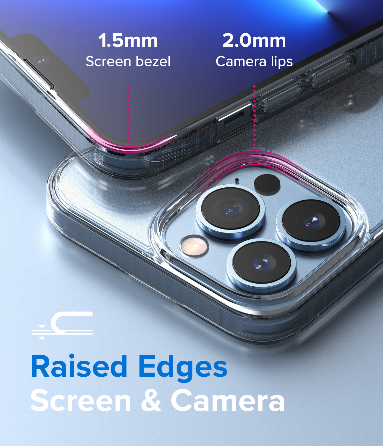 Apple iPhone 13 Pro Max Case Cover| Fusion Series| Clear