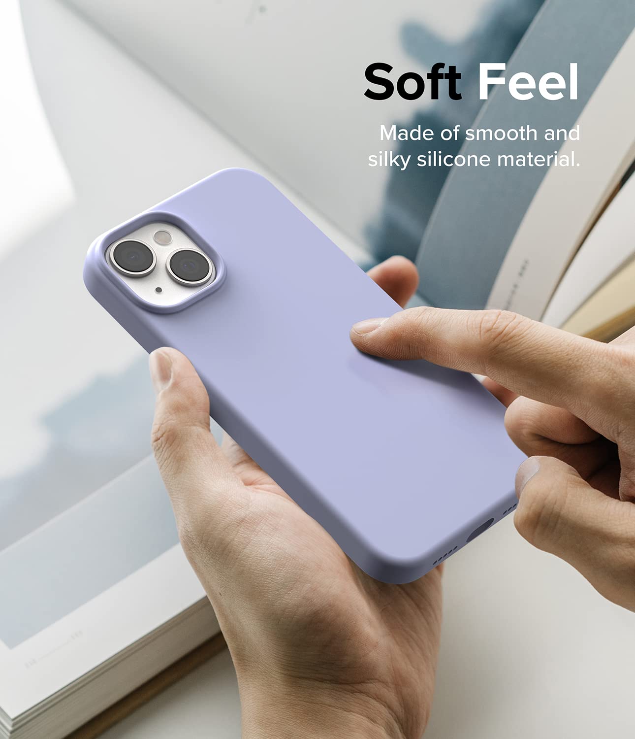 iPhone 14 Case Cover | Silicone Series | Lavender
