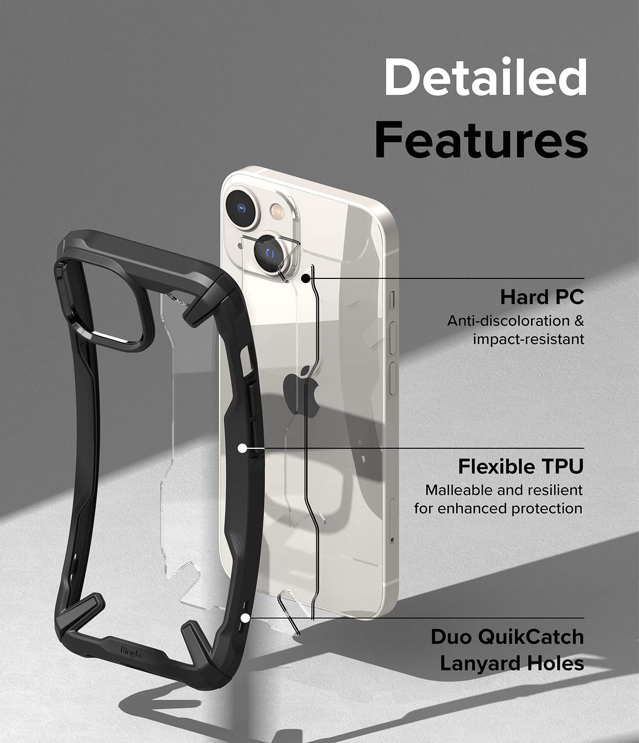 Apple iPhone 14 Case Cover| Fusion-X Series| Black