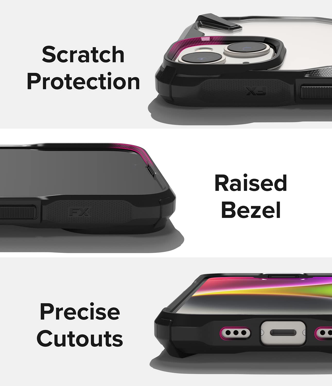 Apple iPhone 14 Case Cover| Fusion-X Series| Black