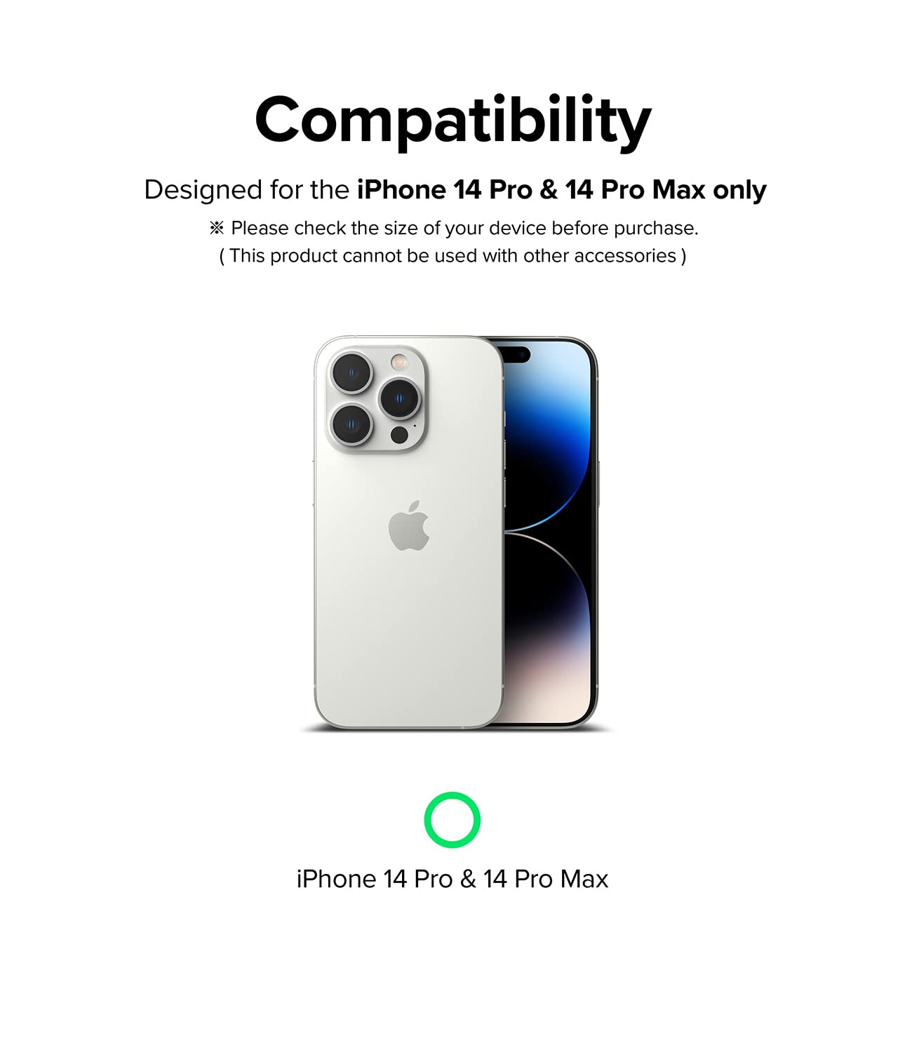 Apple iPhone 14 Pro / 14 Pro Max | Invisible Defender Camera Protector Glass| 2 Pack