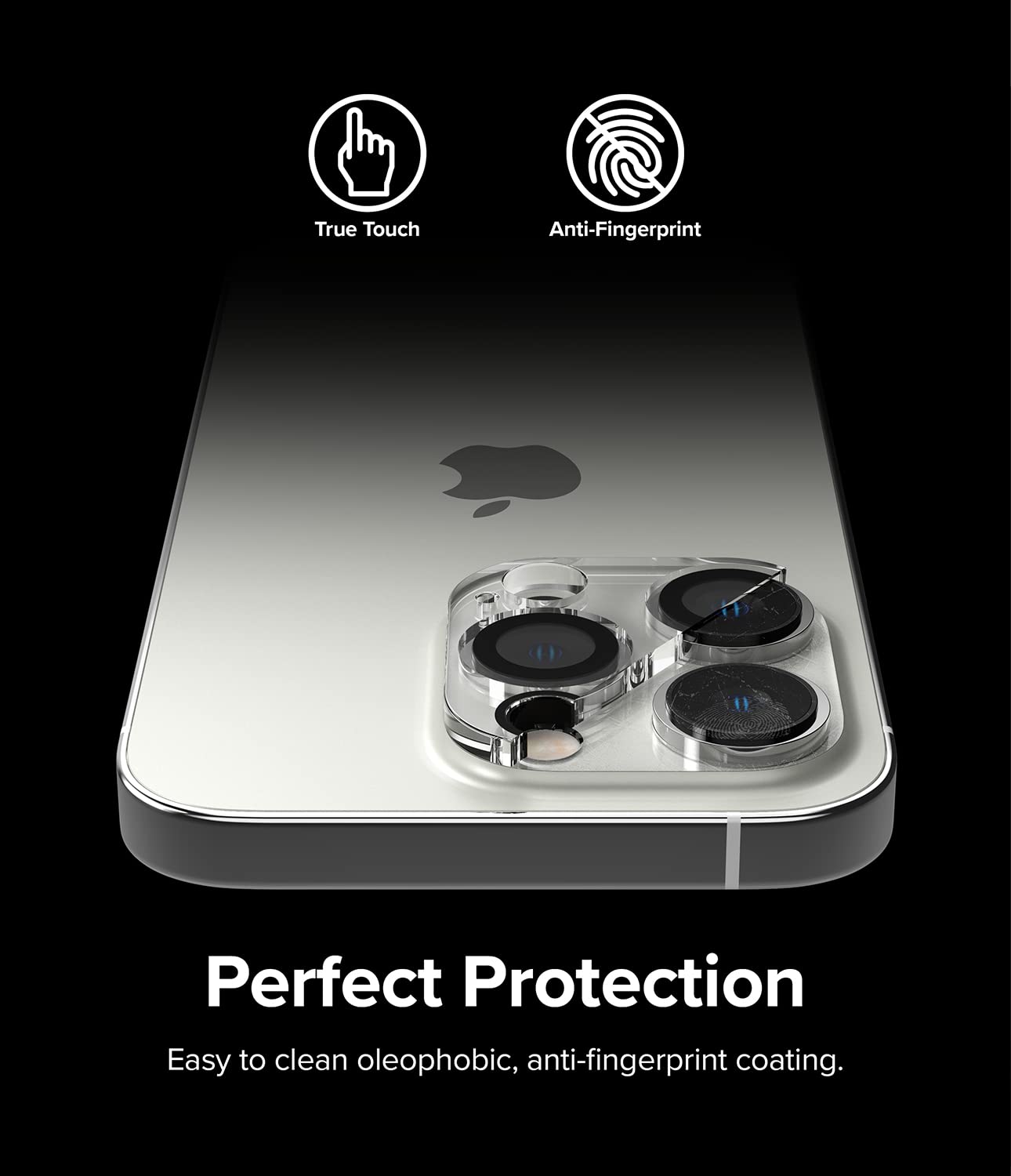 Apple iPhone 14 Pro / 14 Pro Max | Invisible Defender Camera Protector Glass| 2 Pack