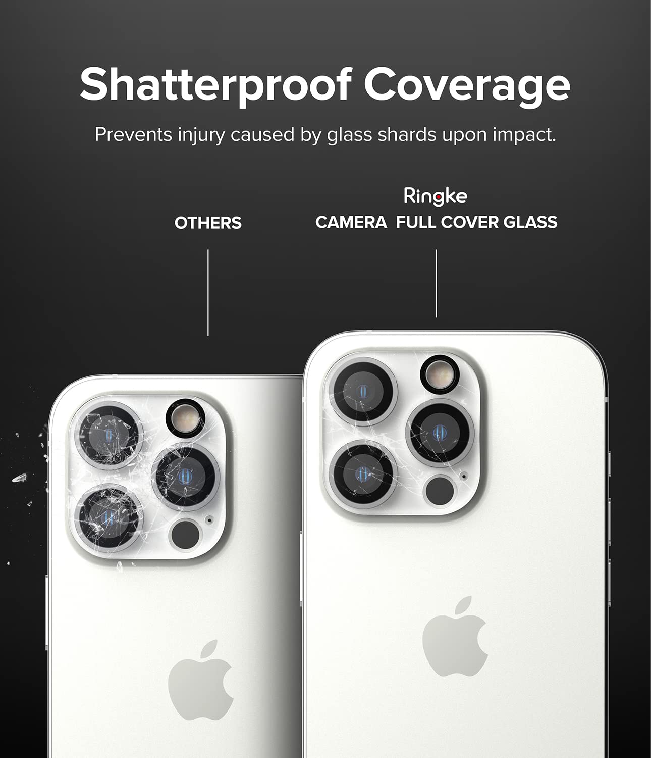 Apple iPhone 14 Pro / 14 Pro Max | Invisible Defender Camera Protector Glass| 2 Pack