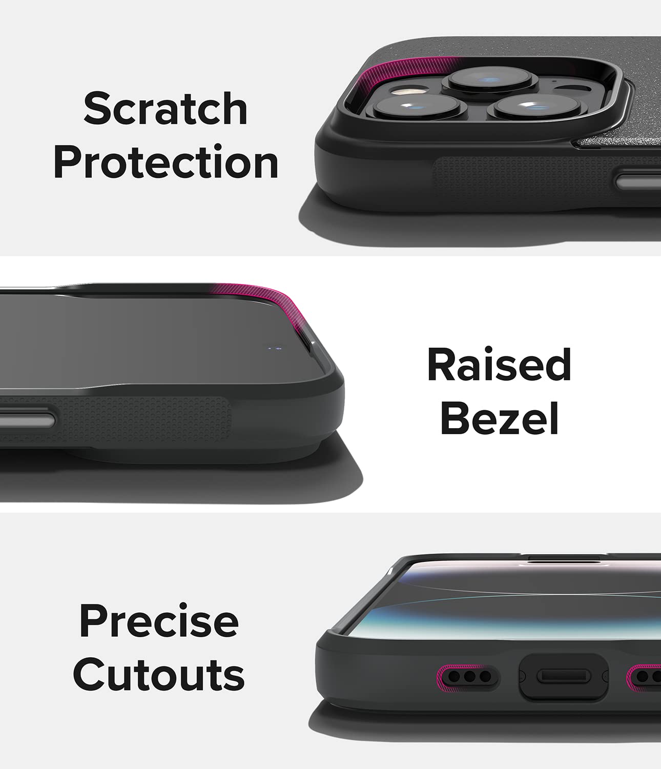 Apple iPhone 14 Pro Case Cover| Onyx Series| Dark Gray