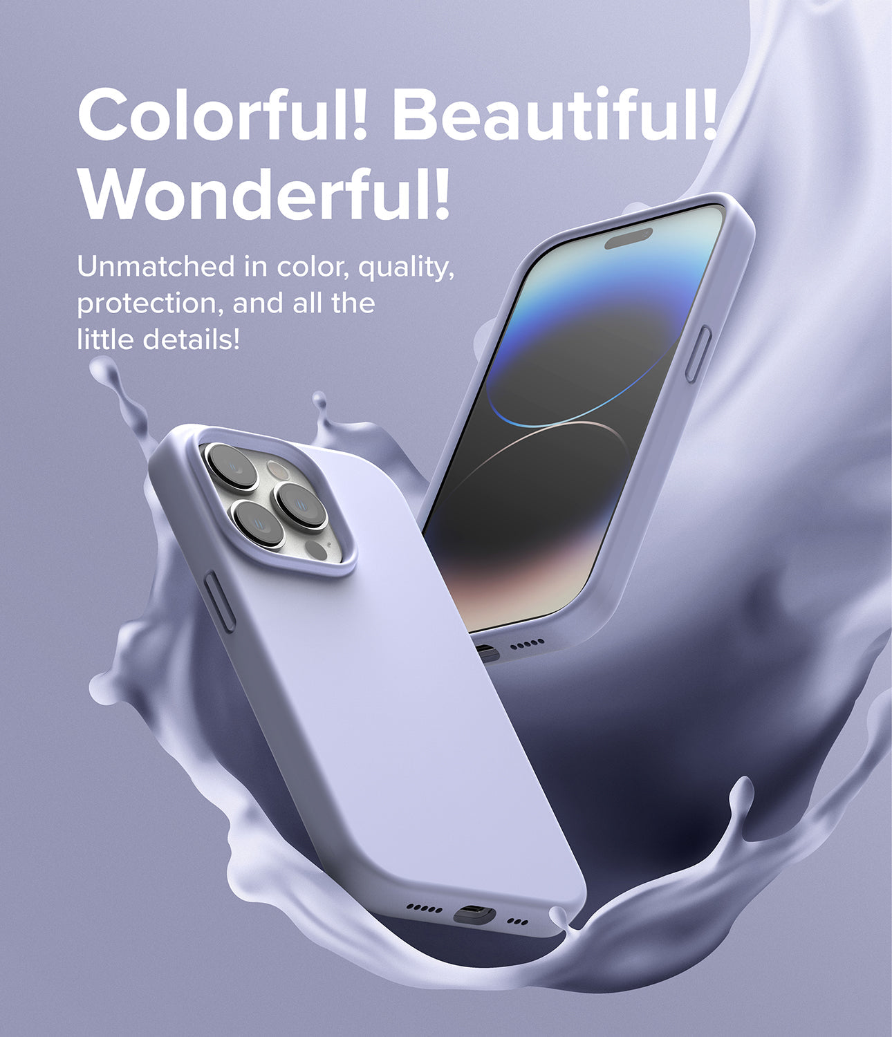 Apple iPhone 14 Pro Case Cover | Silicone Series | Lavender