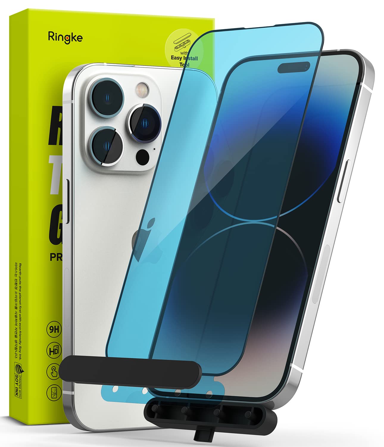 Apple iPhone 14 Pro Screen Protector| Full Cover Tempered Glass| With Installation Jig