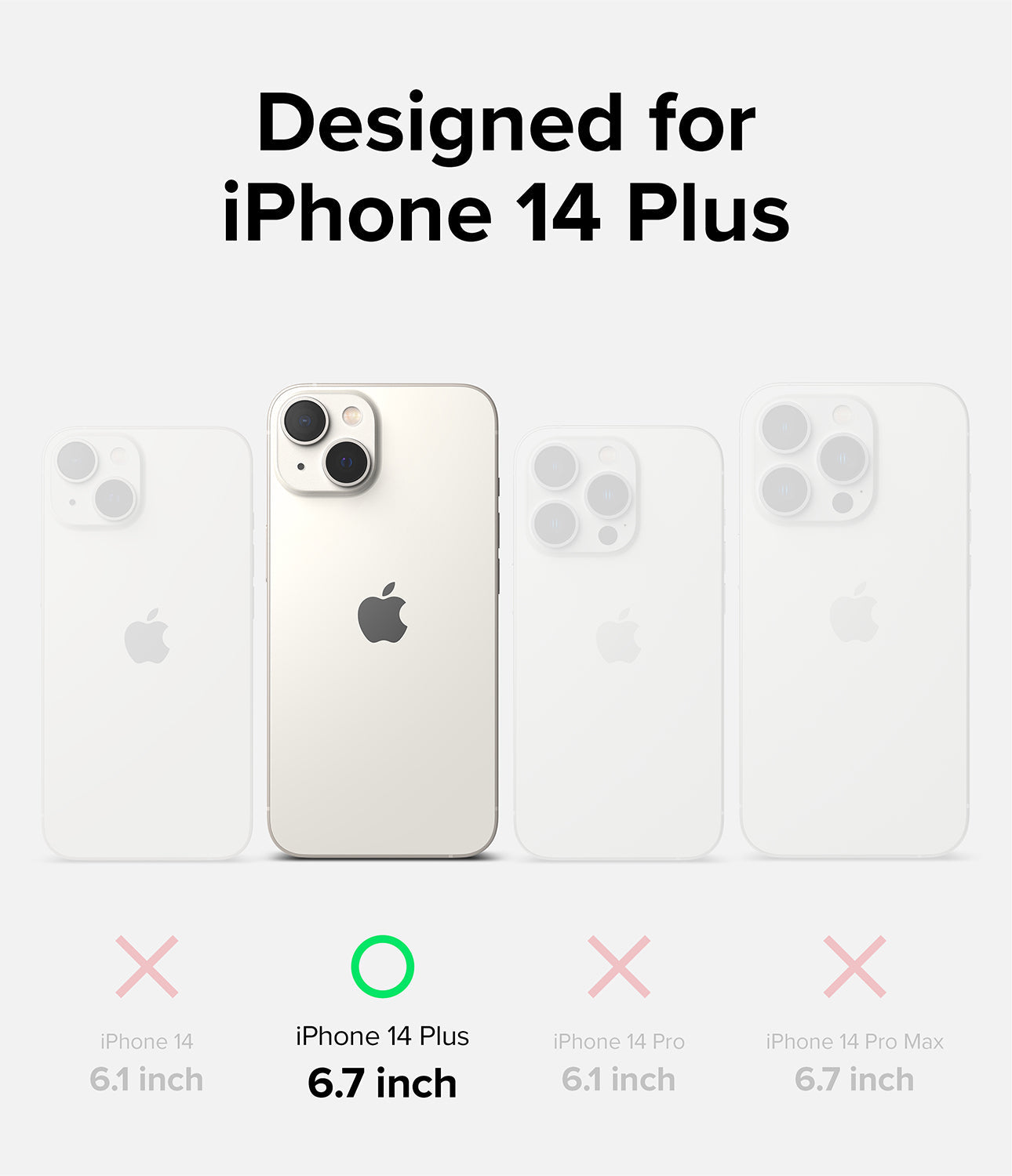 Apple iPhone 14 Plus 6.7 Inch Case Cover| Silicone Series| Stone