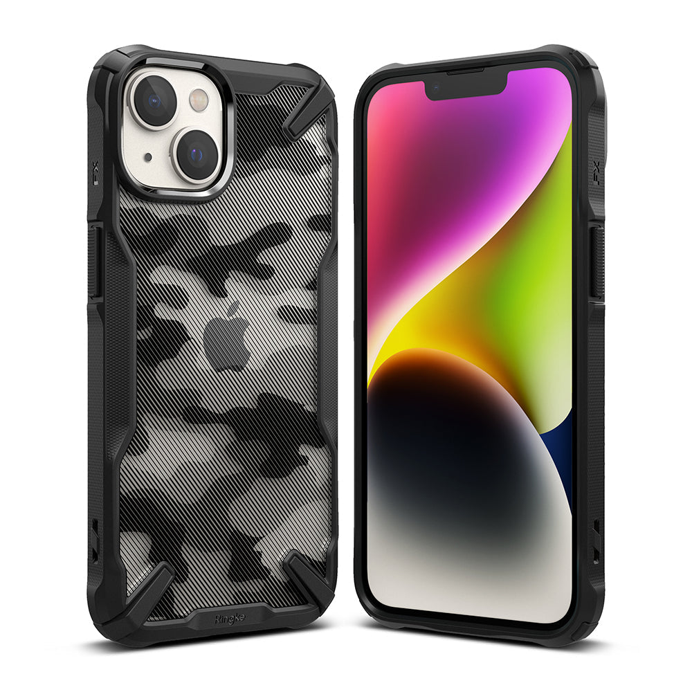 Apple iPhone 14 Plus Case Cover| Fusion-X Series| Camo Black