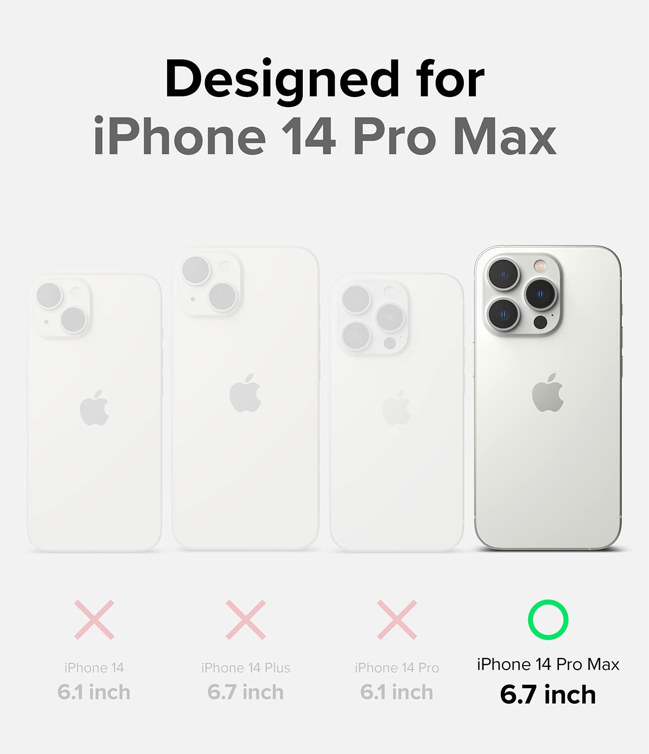 Apple iPhone 14 Pro Max Case Cover| Fusion-X Series| Black