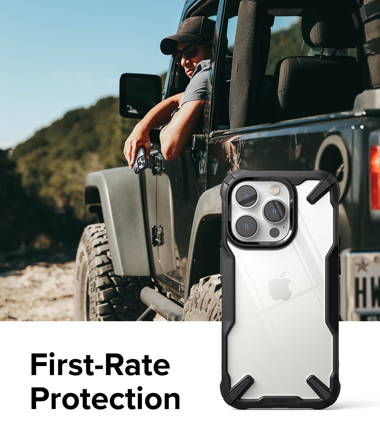 Apple iPhone 14 Pro Max Case Cover| Fusion-X Series| Black