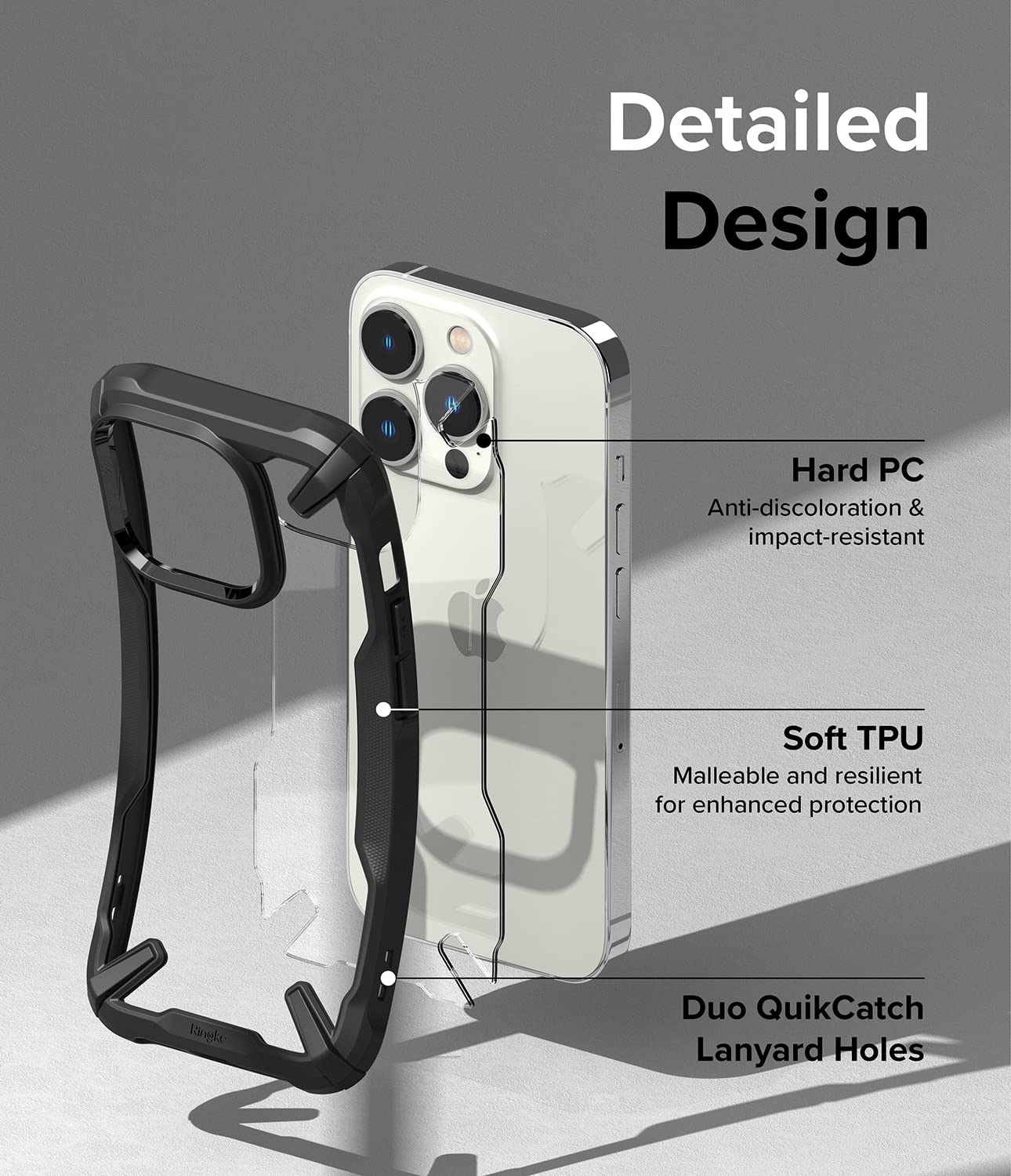 Apple iPhone 14 Pro Max Case Cover| Fusion-X Series| Black