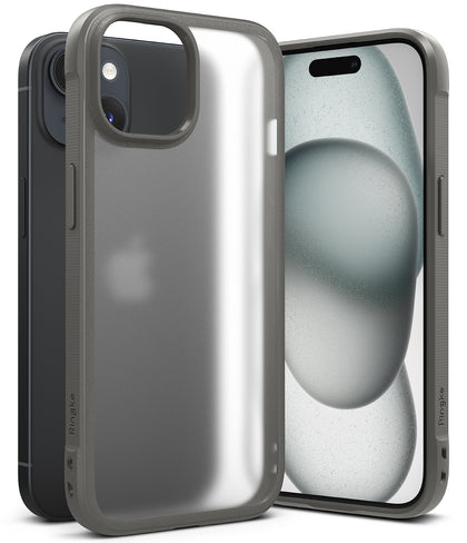 iPhone 15 Case Cover| Fusion Bold Series | Matte Gray