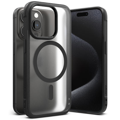 Ringke - iPhone 15 Pro Case Cover | Fusion Bold Magnetic Series | Matte Black